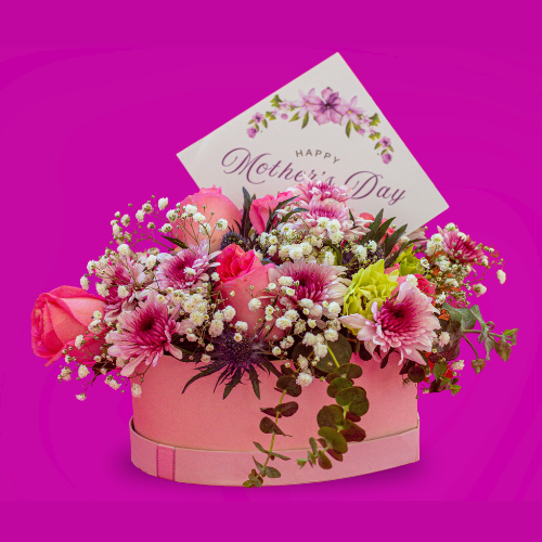 Mom’s Heart-Shaped Arrangement