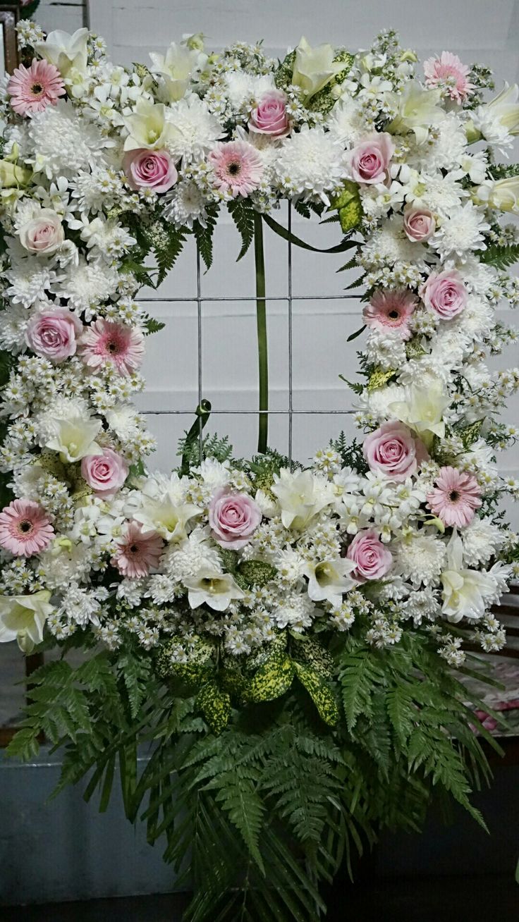 Picture Arrangment Memorial Flower Arrangement - Image 2